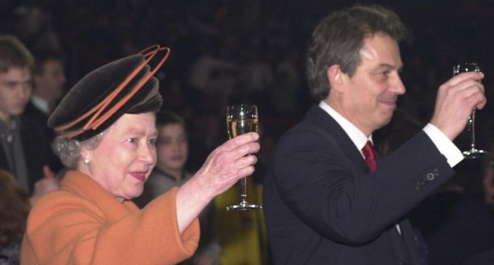 Queen Elizabeth and Tony Blair