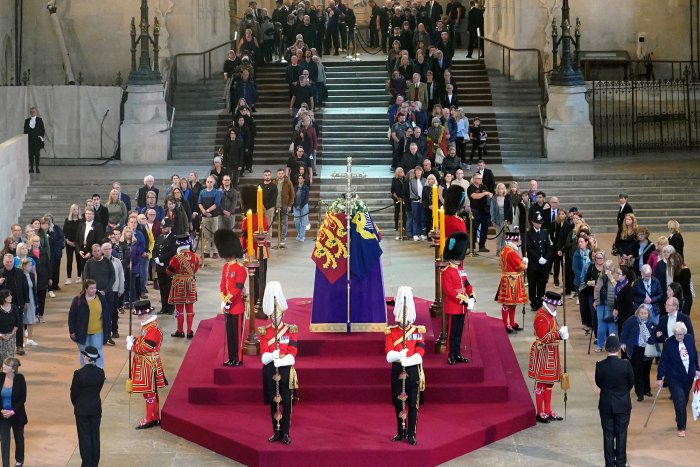 The Queen 'lying in state'